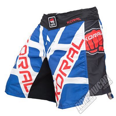 Koral Thunder Fightshort Blu-Bianco