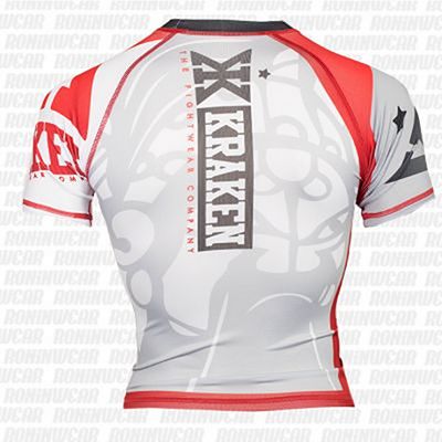 Kraken Rashguard The M4SK Branco-Vermelho