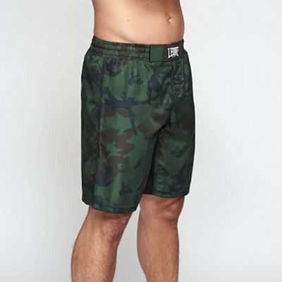 Leone 1947 AB954 Camo MMA Shorts Verde