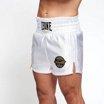 Leone 1947 Authentic Boxing Shorts Blanc