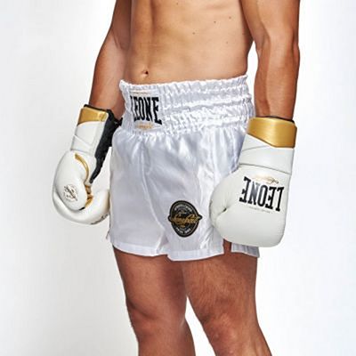 Leone 1947 Authentic Boxing Shorts Bianco