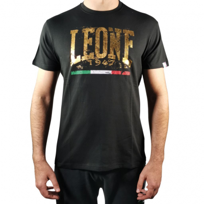 Leone 1947 Camiseta Manga Corta Logo GOLD M5049 Svart