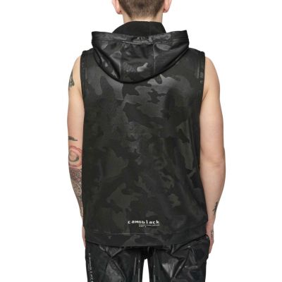 Leone 1947 Camiseta Sin Mangas CAMOBLACK ABX510 Negro