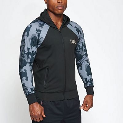 Leone 1947 Camo Hooded Light Sweatshirt Cinza