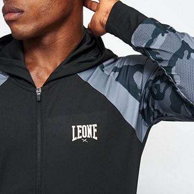 Leone 1947 Camo Hooded Light Sweatshirt Grå