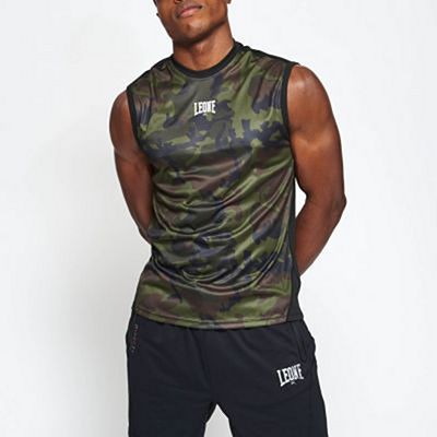 Leone 1947 Camo Sleeveless Tshirt Verde-Camo