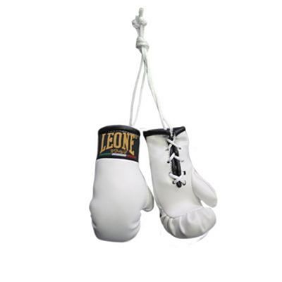 Leone 1947 Car Rear View Boxing Gloves Charm Blanc