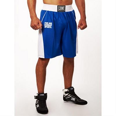 Leone 1947 Corner Boxing Shorts Blau-weiß