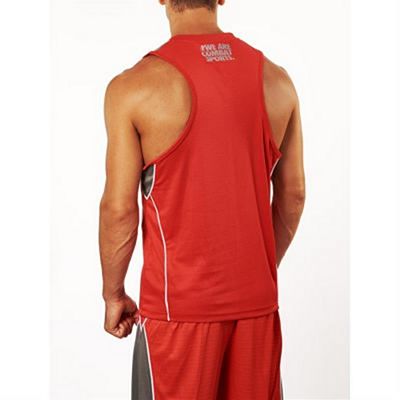 Leone 1947 Corner Boxing Singlet Piros