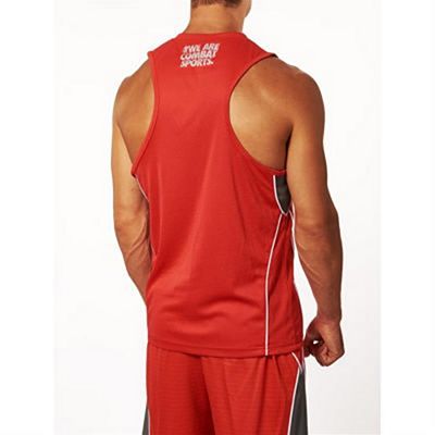 Leone 1947 Corner Boxing Singlet Rouge