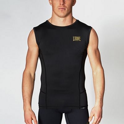 Leone 1947 Essential Compression Sleeveless Shirt Preto