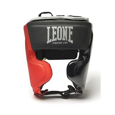 Leone 1947 Fighter Life Headgear Noir-Rouge