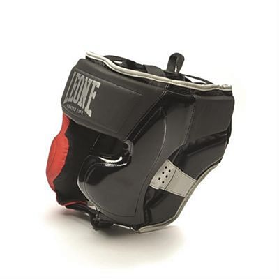 Leone 1947 Casco Fighter Life Negro-Rojo