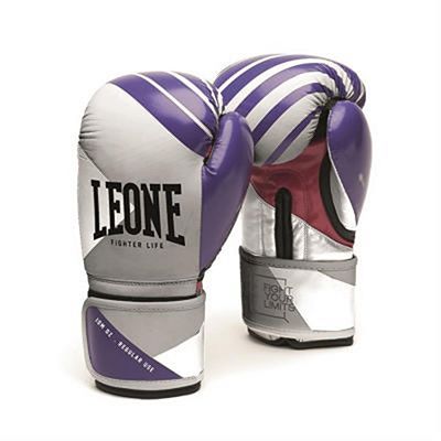 Leone 1947 Fighter Life Women Boxing Gloves Gris-Violet