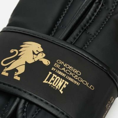 Leone 1947 Guantes de Boxeo GN059D Negro-Oro