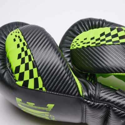 Leone 1947 Carbon 22 GN222 Boxing Gloves Nero-Verde