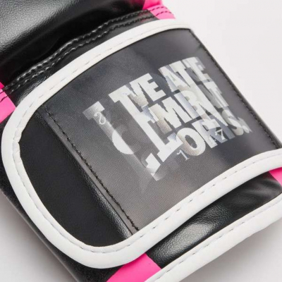 Leone 1947 Guantes de Boxeo Logo Wacs GN3319 Negro-Rosa