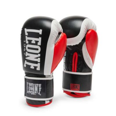 Leone 1947 Guantes De Boxeo LOGO WACS GN333 Negro-Rojo