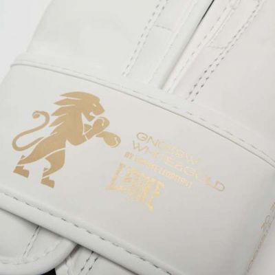 Leone 1947 Guantes De Boxeo GN059W Blanco-Oro
