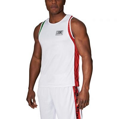 Leone 1947 Italia Boxing Singlet Bianco