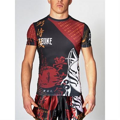 Leone 1947 Kitsune II Compression T-shirt Nero-Rosso