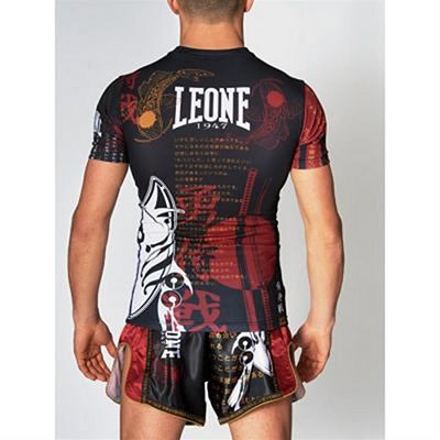 Leone 1947 Kitsune II Compression T-shirt Negro-Rojo