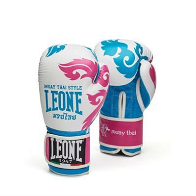 Leone 1947 Ladies Muay Thai Boxing Gloves Bianco-Celeste