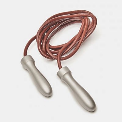 Leone 1947 Leather Aluminium Jump Rope 260cm Braun