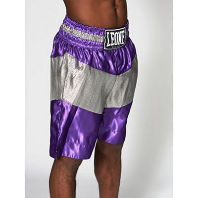 Leone 1947 Legend Boxing Shorts Lila-Ezüst