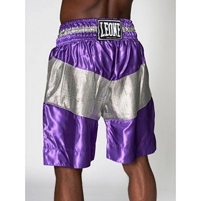 Leone 1947 Legend Boxing Shorts Lila-Silber