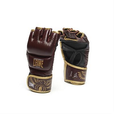 Leone 1947 Legionarivs II MMA Gloves Wine Röd-Gold