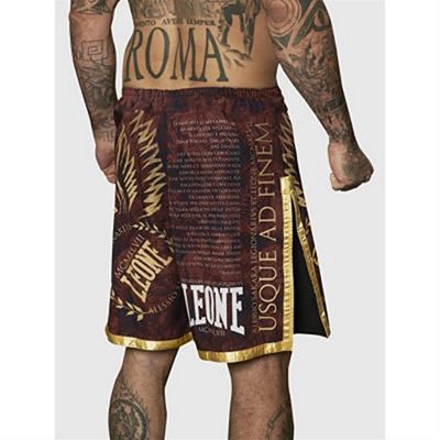 Leone 1947 Legionarivs II MMA Shorts Wine Red-Gold