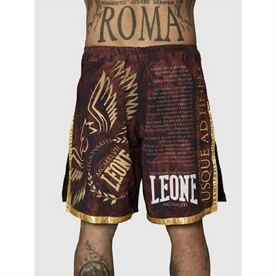 Leone 1947 Legionarivs II MMA Shorts Wine Red-Gold