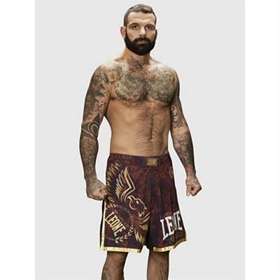 Leone 1947 Legionarivs II MMA Shorts Wine Red-Gold