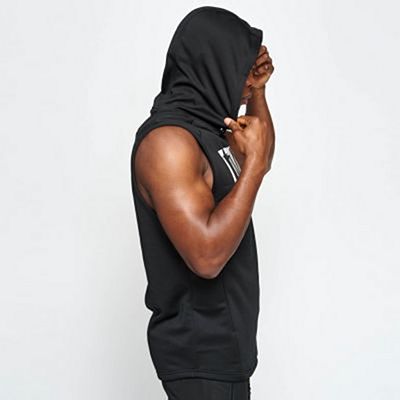 Leone 1947 Logo Hooded Sleeveless Sweatshirt Schwarz