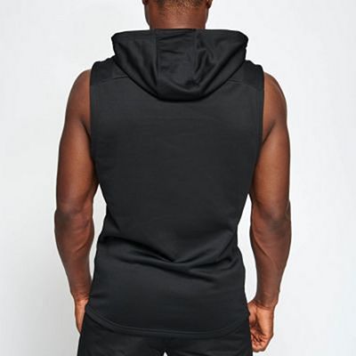 Leone 1947 Logo Hooded Sleeveless Sweatshirt Fekete