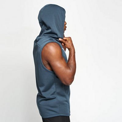 Leone 1947 Logo Hooded Sleeveless Sweatshirt Cinza