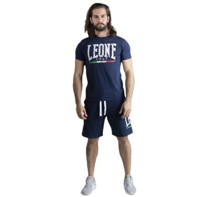 Leone 1947 Man Set T-shir Bermuda Basic Bleu Marine