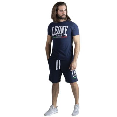 Leone 1947 Man Set T-shir Bermuda Basic Navy Blu