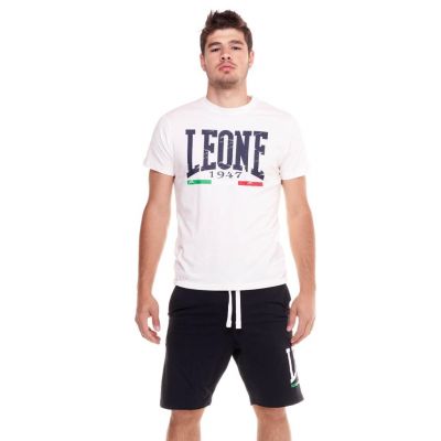 Leone 1947 Man Set T-shir Bermuda Basic Blanc