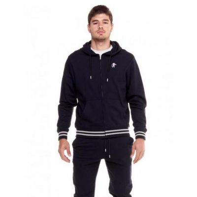 Leone 1947 Man Track Suits Smal Logo Fluo Navy Blu-Bianco