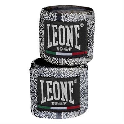 Leone 1947 Maori Handwraps 350cm Branco-Preto