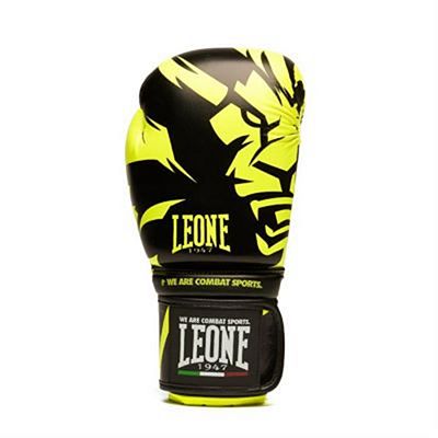 Leone 1947 Guantes Boxeo Mascot Negro-Amarillo