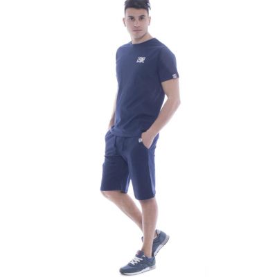 Leone 1947 Men Set T-shirt Bermuda M1361 Navy Blu