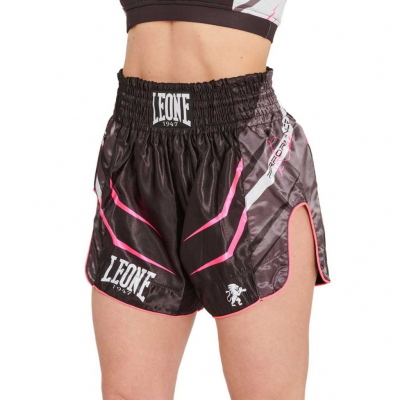 Leone 1947 Muay Thai Kick Boxing Revo Fluo AB964F/19 Negro-Rosa