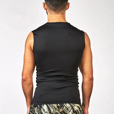 Leone 1947 Neo Camo Compression Sleeveless Shirt Negro-Rojo