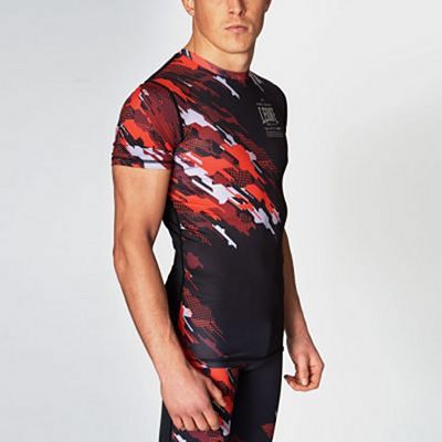 Leone 1947 Neo Camo Compression T-shirt Preto-Vermelho