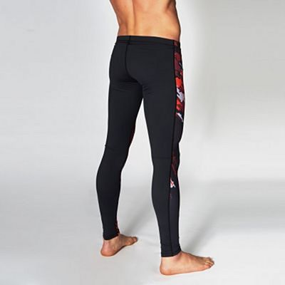 Leone 1947 Neo Camo Leggings Negro-Rojo