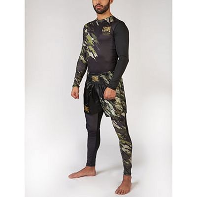 Leone 1947 Neo Camo Rashguard Fekete-Zöld