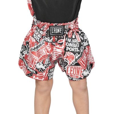 Leone 1947 Pantalon Kick&thai Infantil PATCH ABJ08 Vermelho